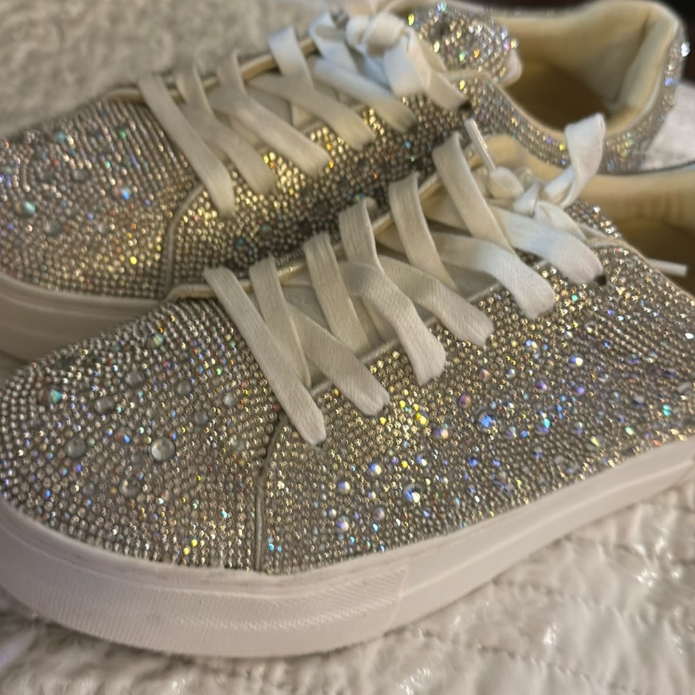 Steve Madden rhinestone sneakers